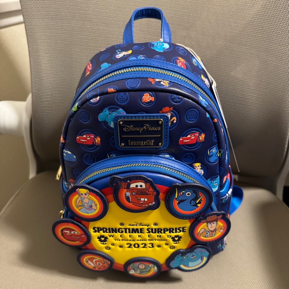 Disney Parks RunDisney 2023 Springtime Surprise Loungefly Mini Backpack - NWT